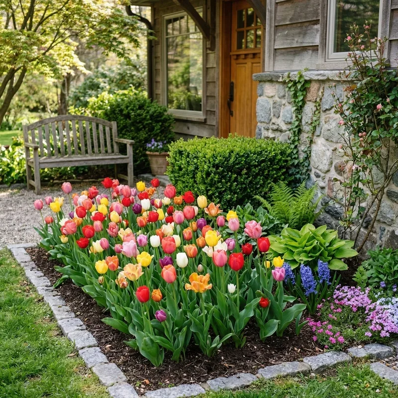 Tulip Flower Bed Ideas