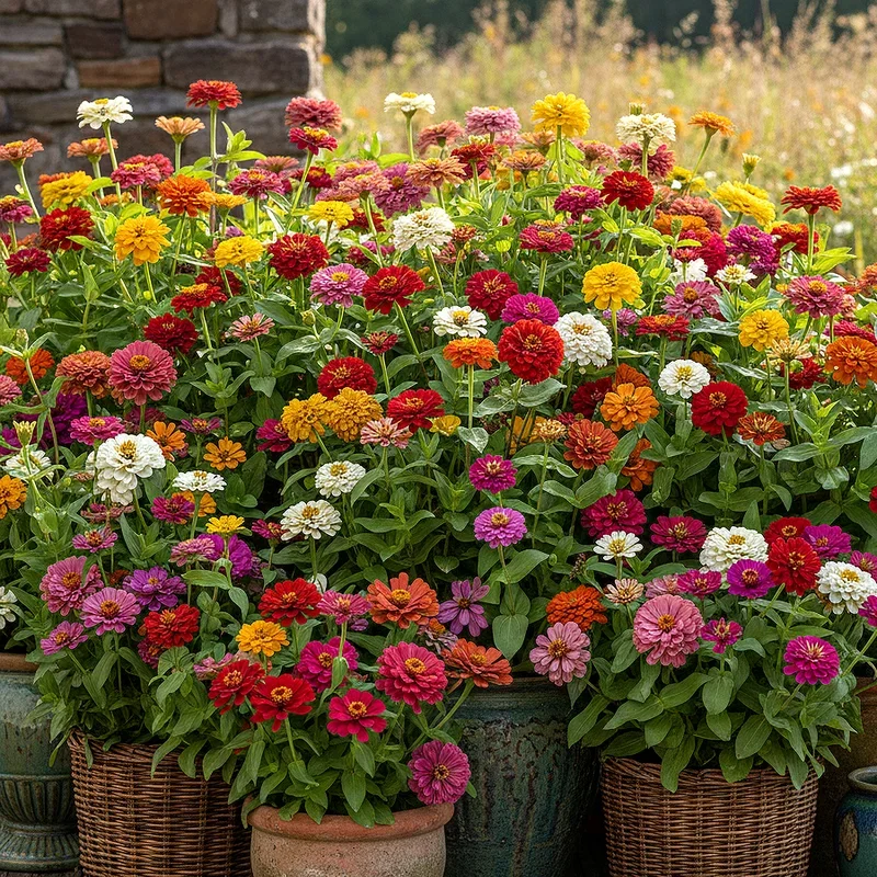 Zinnia Flower Bed Ideas