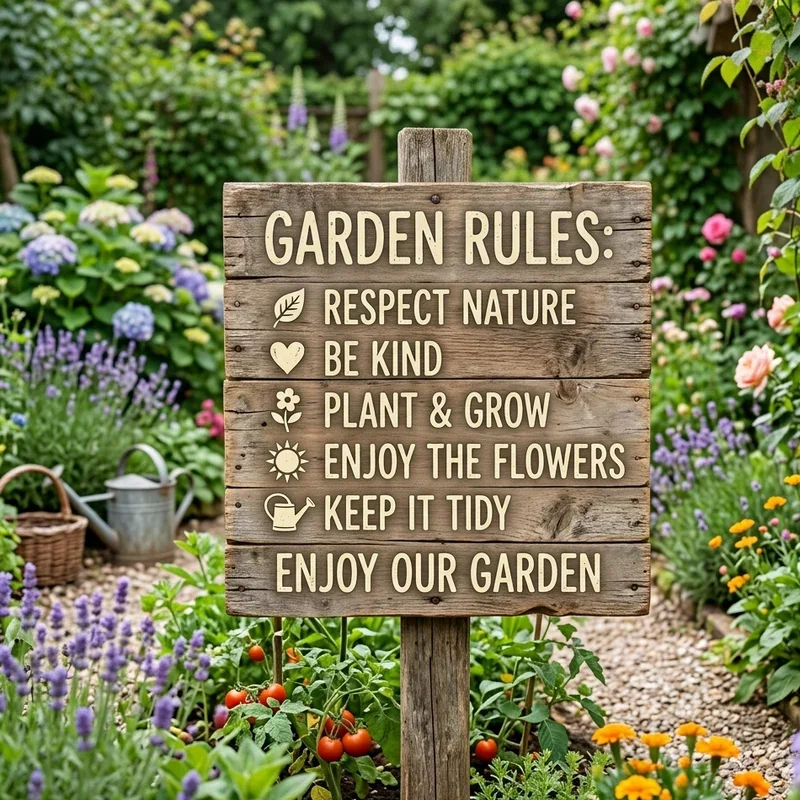 Wood Garden Signs Ideas