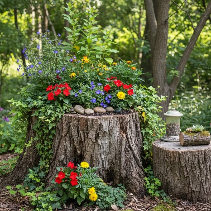 Stump Garden Ideas