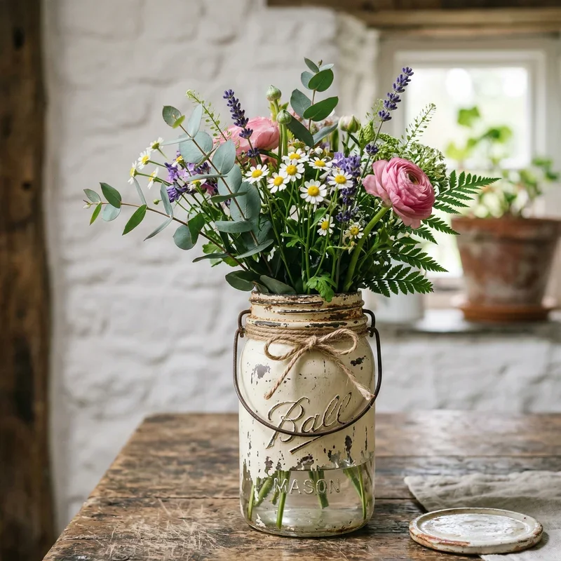 Mason Jar Flower Vase Ideas