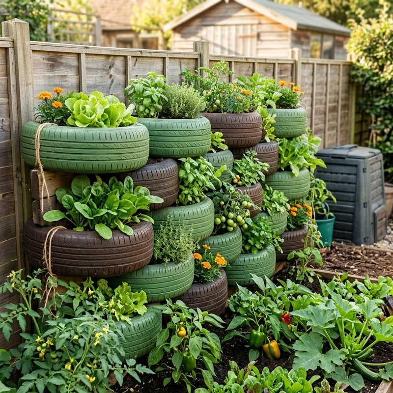 Tire Vegetable Garden Ideas