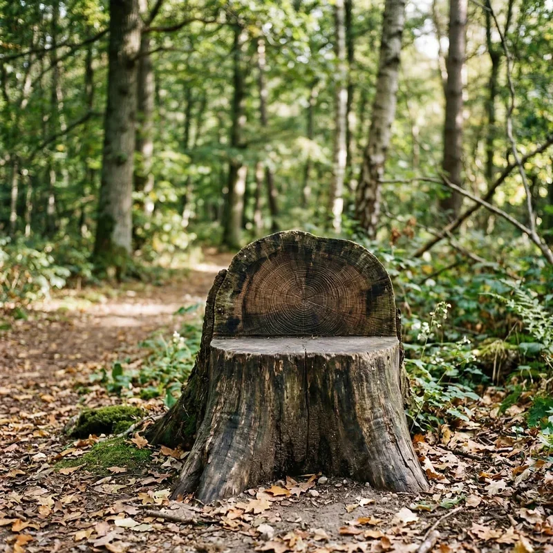 Tree Stump Bench Ideas