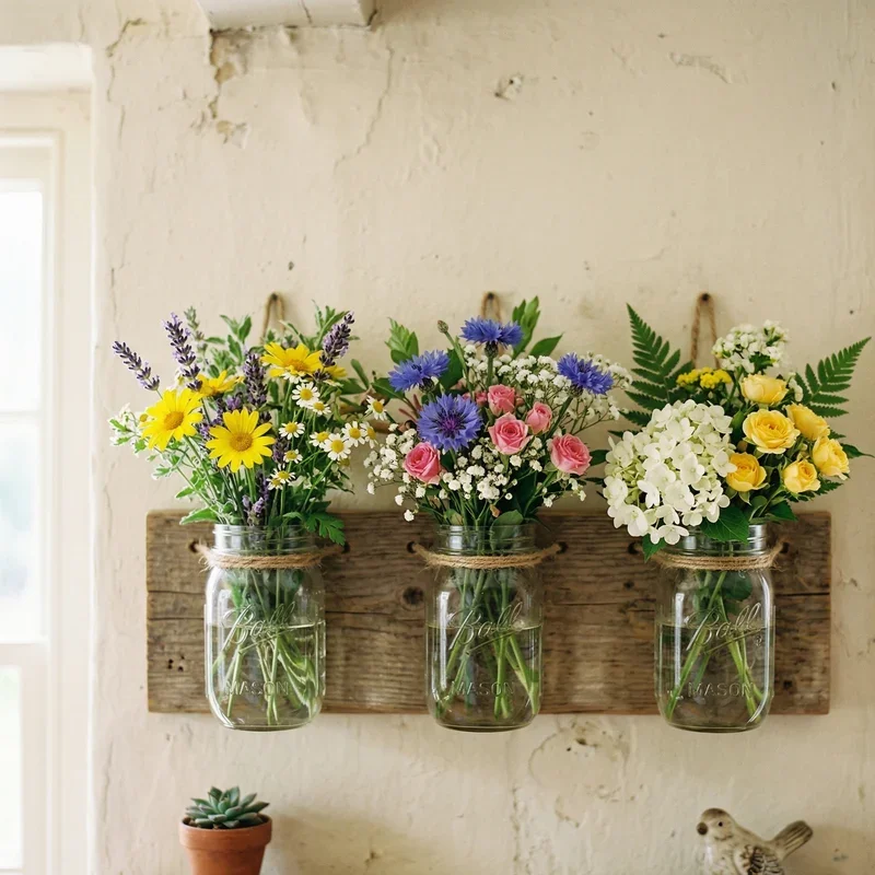 Mason Jar Flower Vase Ideas