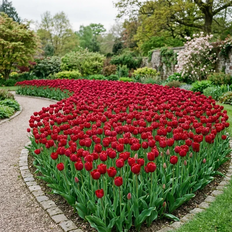 Tulip Flower Bed Ideas