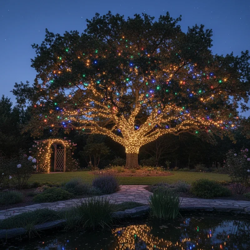 Outdoor Tree Lights Ideas