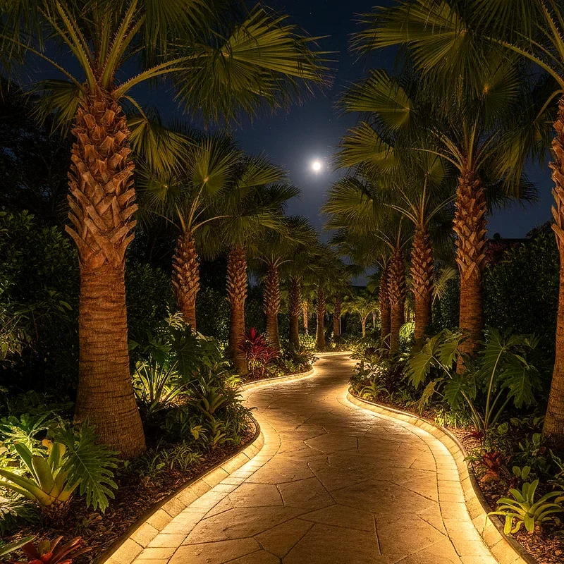 Palm Tree Lighting Ideas