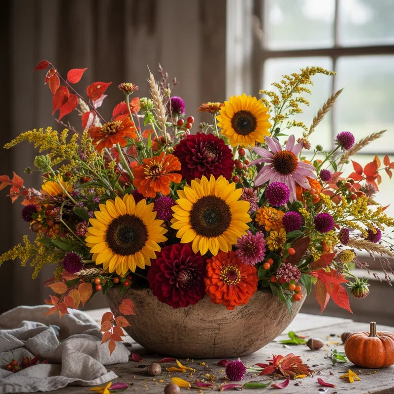 Fall Flower Arrangement Ideas