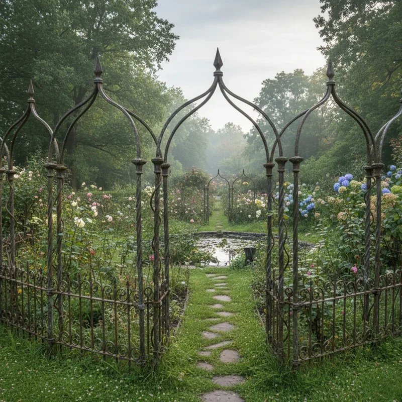 Metal Garden Fence Ideas