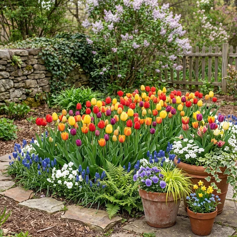 Tulip Flower Bed Ideas