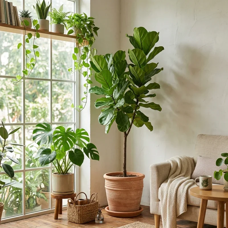 Living Room Plant Corner Ideas