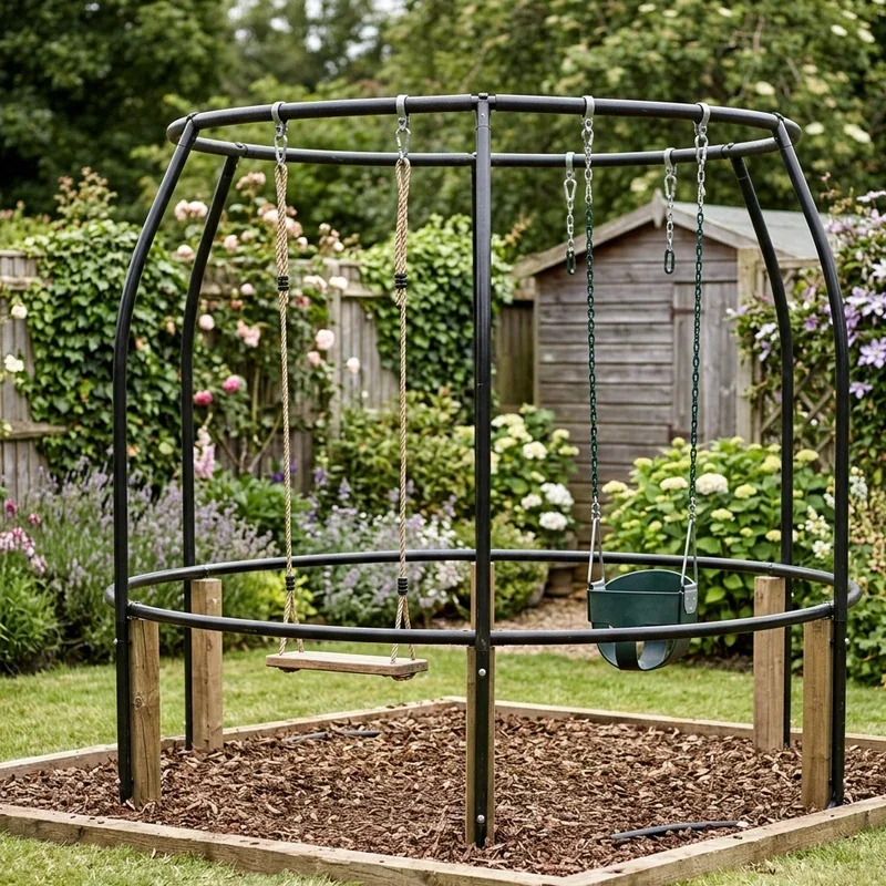 Trampoline Frame Garden Ideas