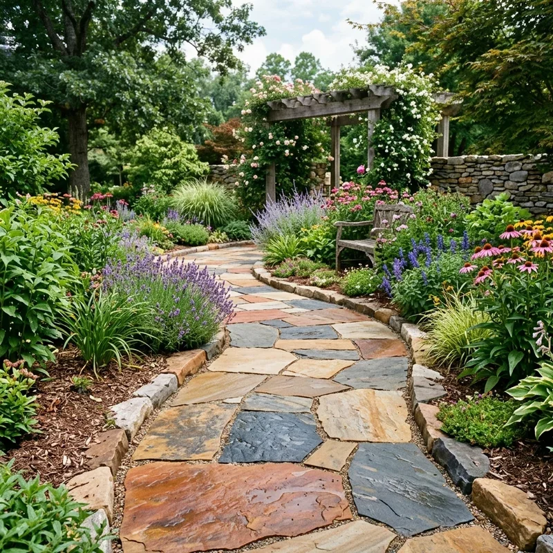 Flagstone Garden Ideas