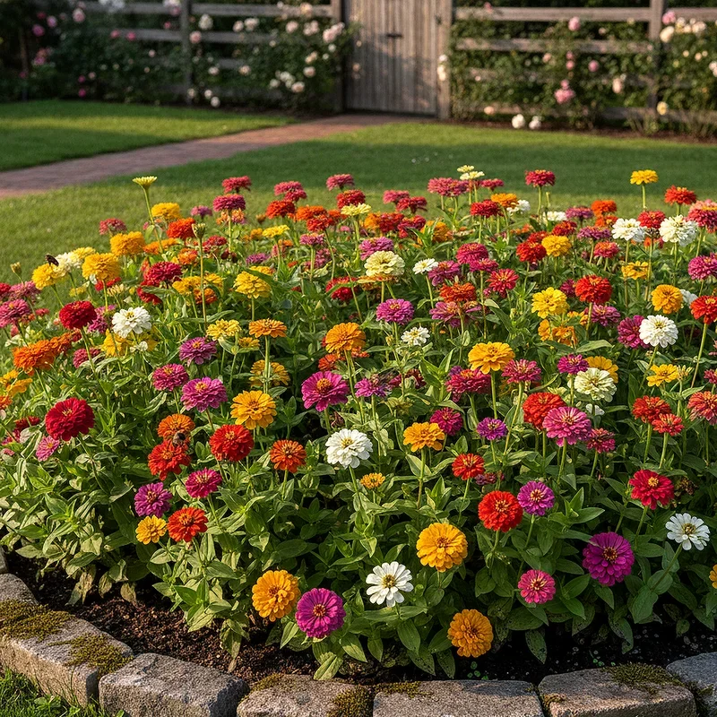 15 Zinnia Flower Bed Ideas to Add Color to Your Garden