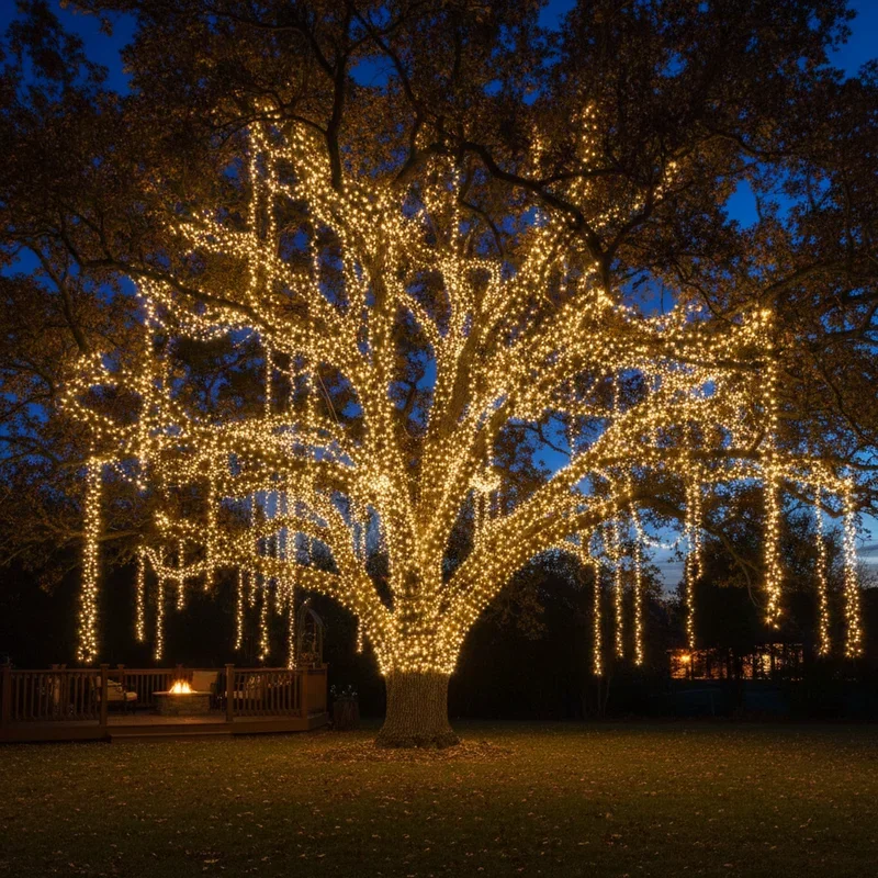 Outdoor Tree Lights Ideas