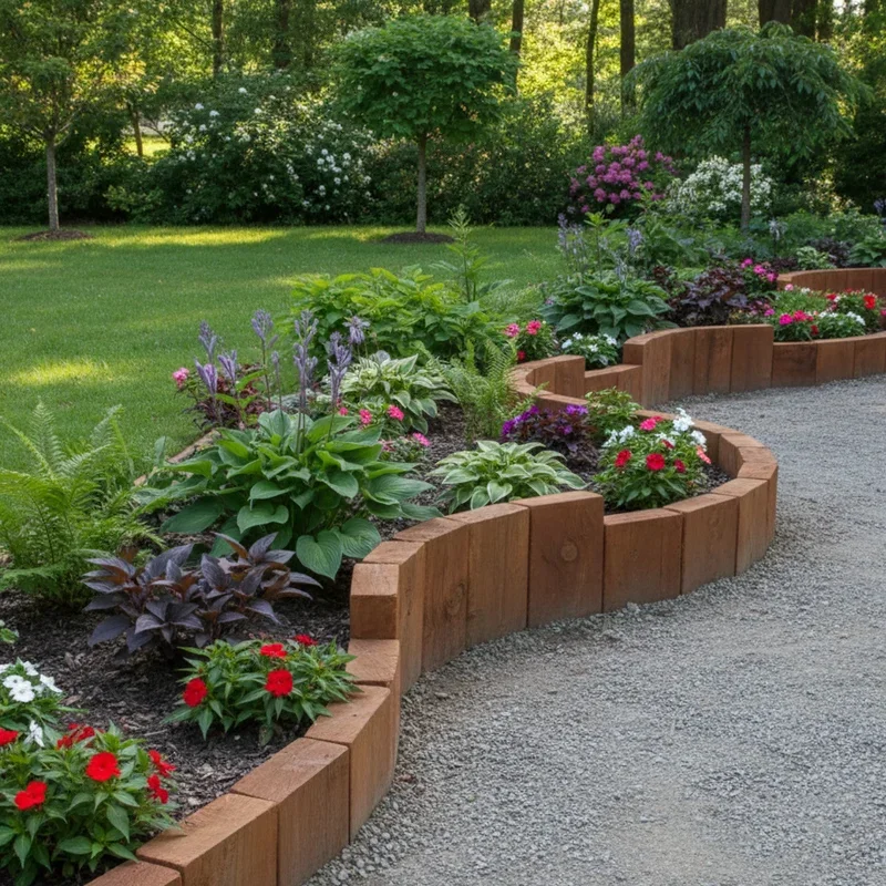 Wood Garden Edging Ideas