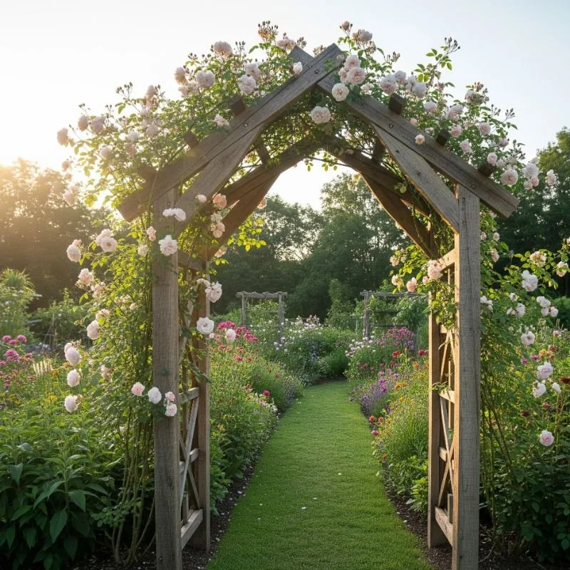 How to Build a DIY Garden Arch Trellis Step by Step