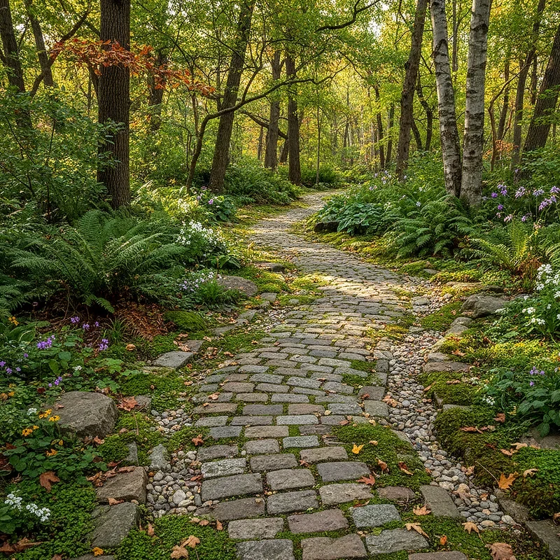 Woodland Garden Path Ideas