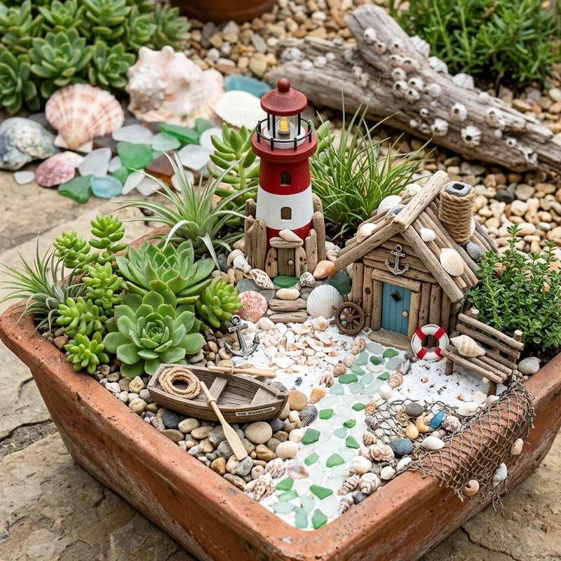Seashell Garden Ideas