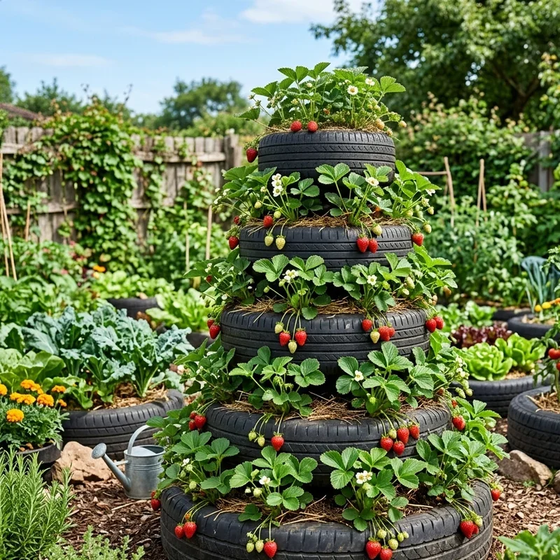 Tire Vegetable Garden Ideas