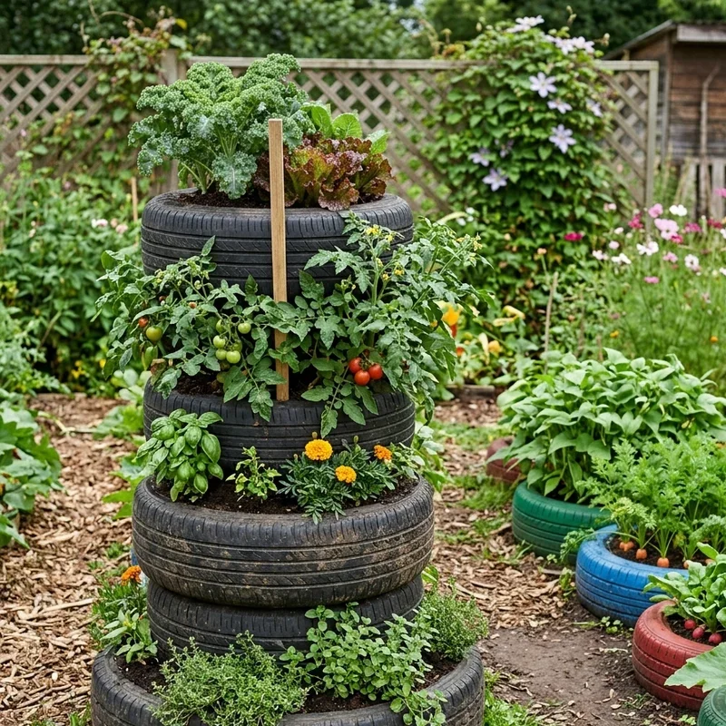 Tire Vegetable Garden Ideas