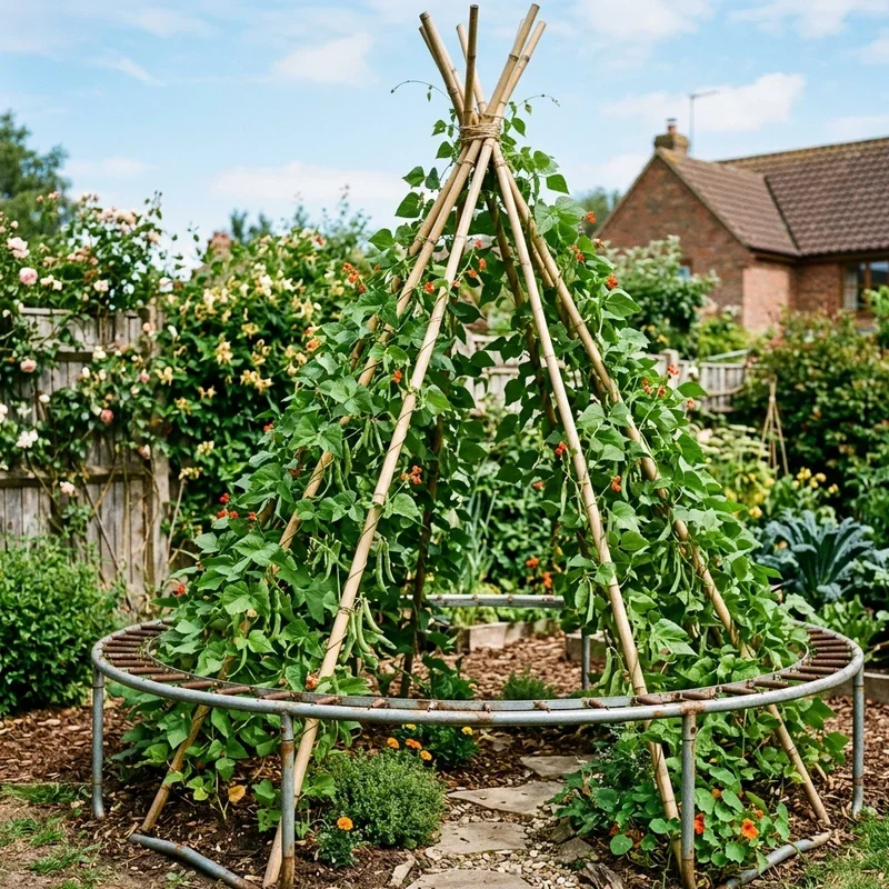 Trampoline Frame Garden Ideas