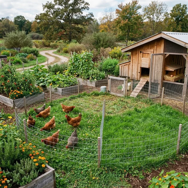 Chicken Coop Garden Ideas