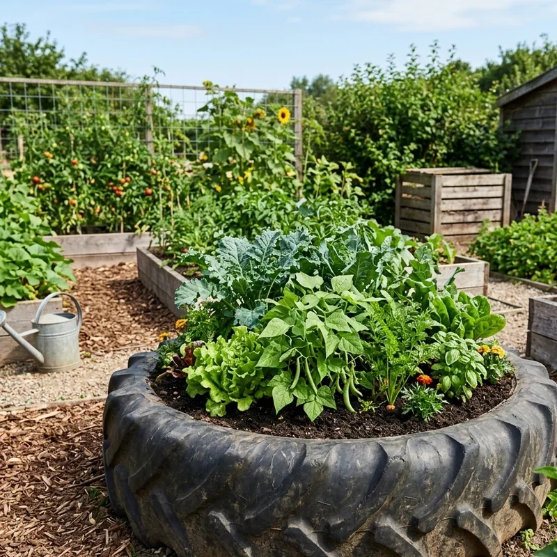 Tire Vegetable Garden Ideas