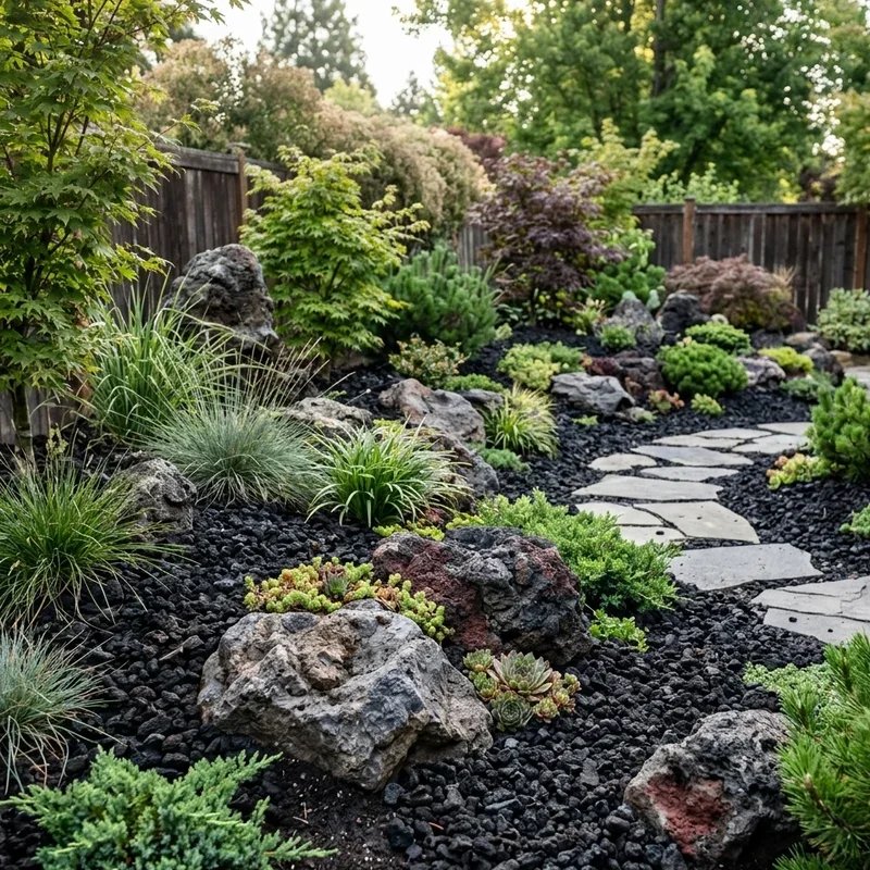Lava Rock Garden Ideas
