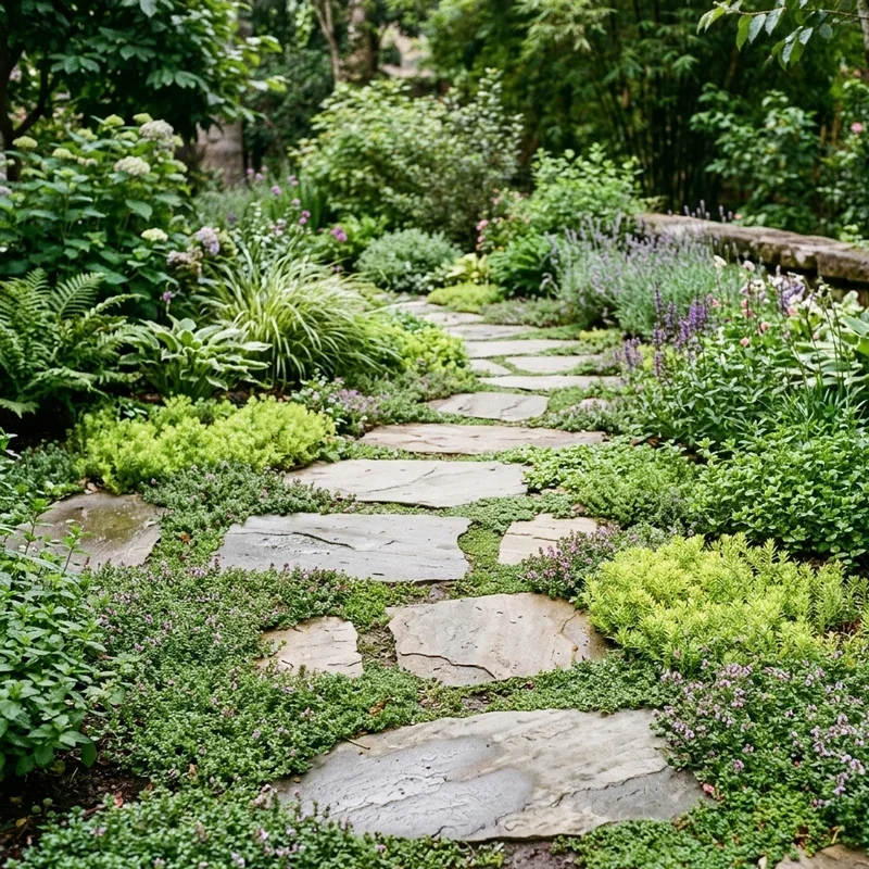 Flagstone Garden Ideas
