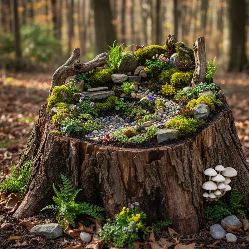 Stump Garden Ideas