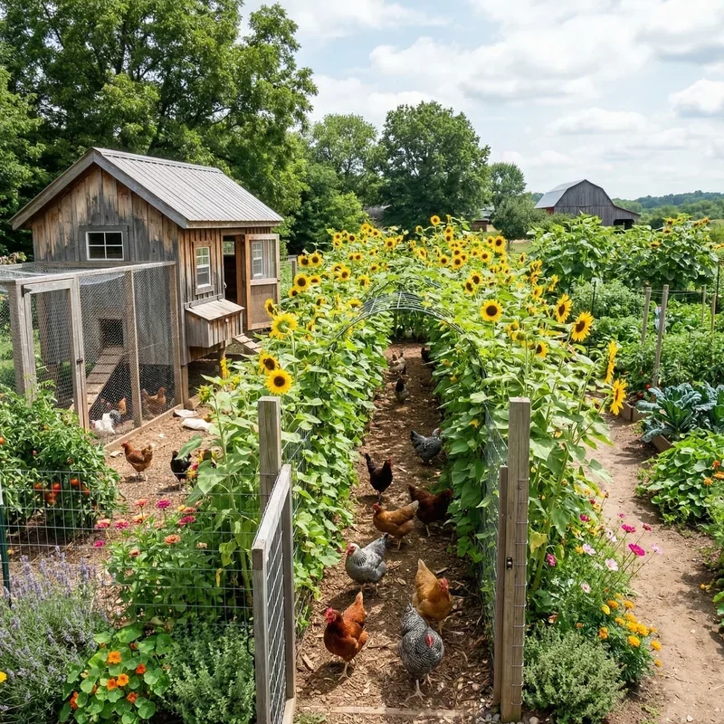 Chicken Coop Garden Ideas