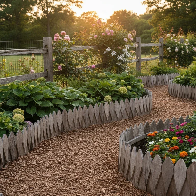 Wood Garden Edging Ideas