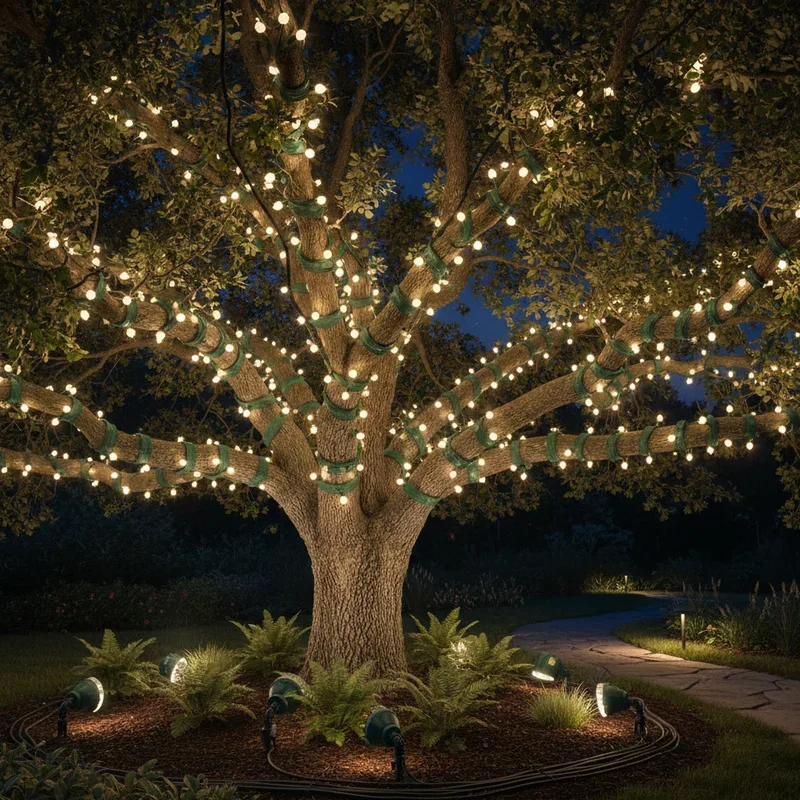 Outdoor Tree Lights Ideas