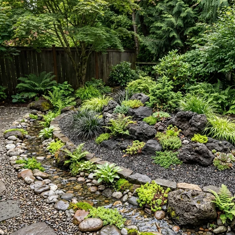 Lava Rock Garden Ideas