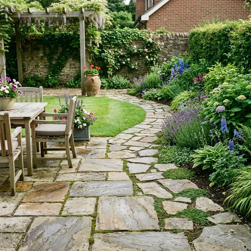 Flagstone Garden Ideas