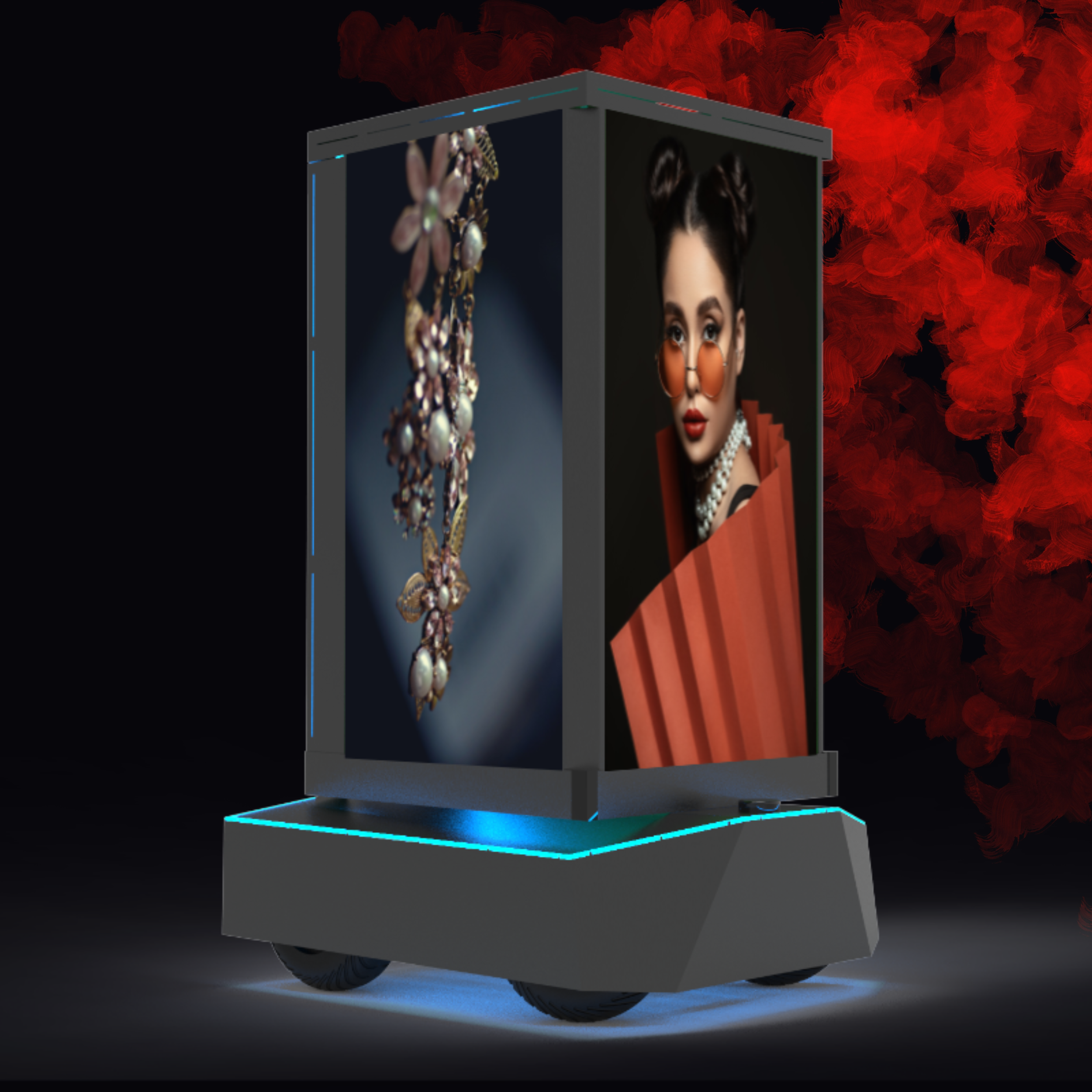 Giant Digital Signage Robot