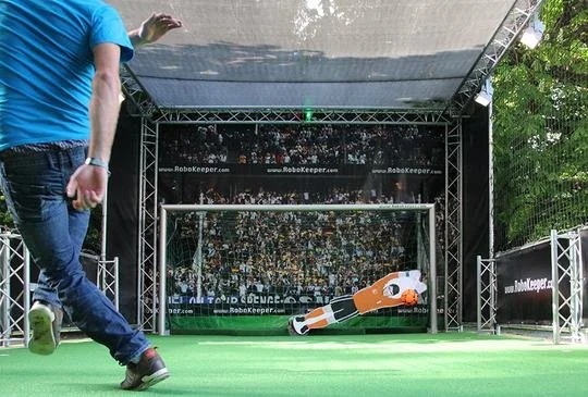 robot goalkeeper hire in the uk