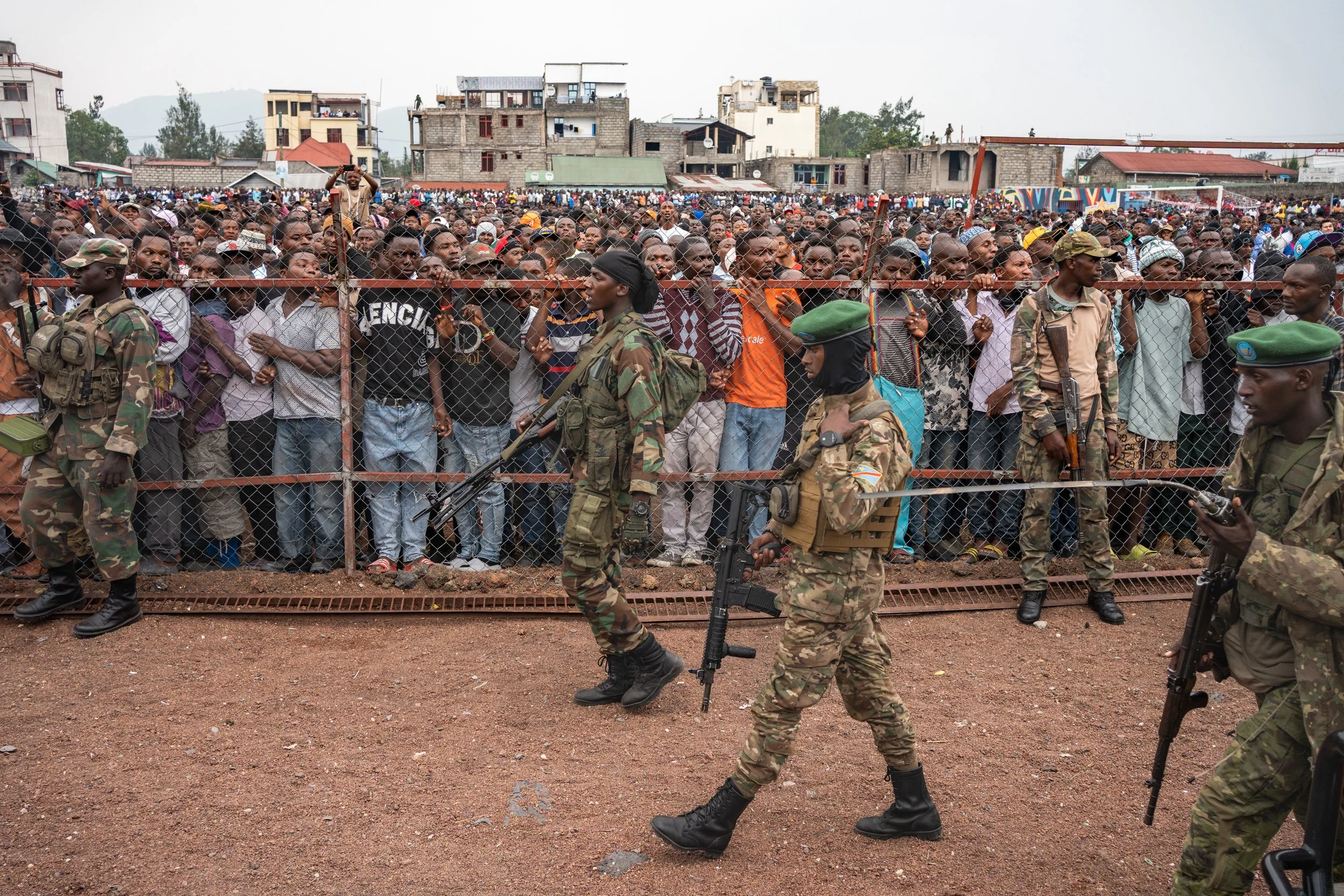 First meeting of the M23 and its political branch, AFC (Alliance Fleuve Congo), since the capture of Goma. Goma, February 6, 2025.