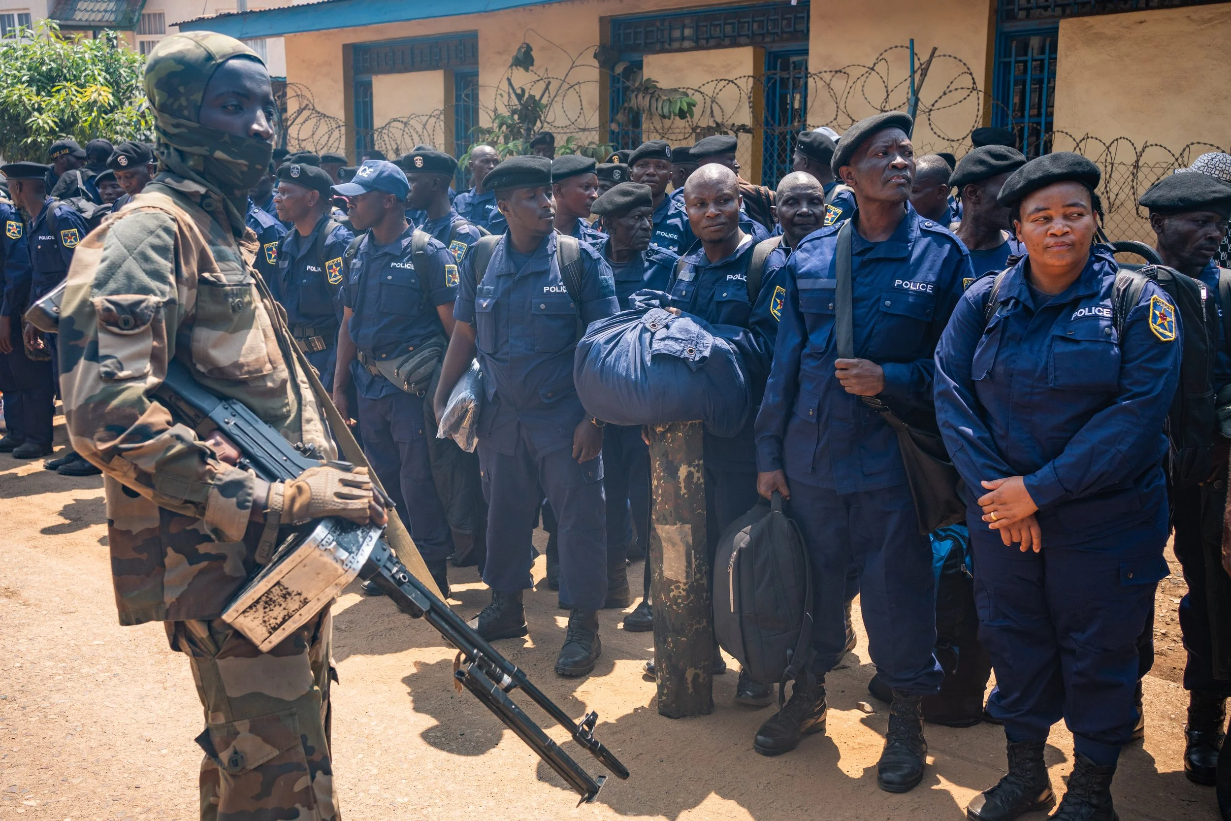 Congolese police oﬃcers from Bukavu, newly recruited by the M23, will be sent for ideological training at the Rumangabo military camp in North Kivu. "I’m Congolese and I want to become a soldier to help our country, because the soldiers before didn’t