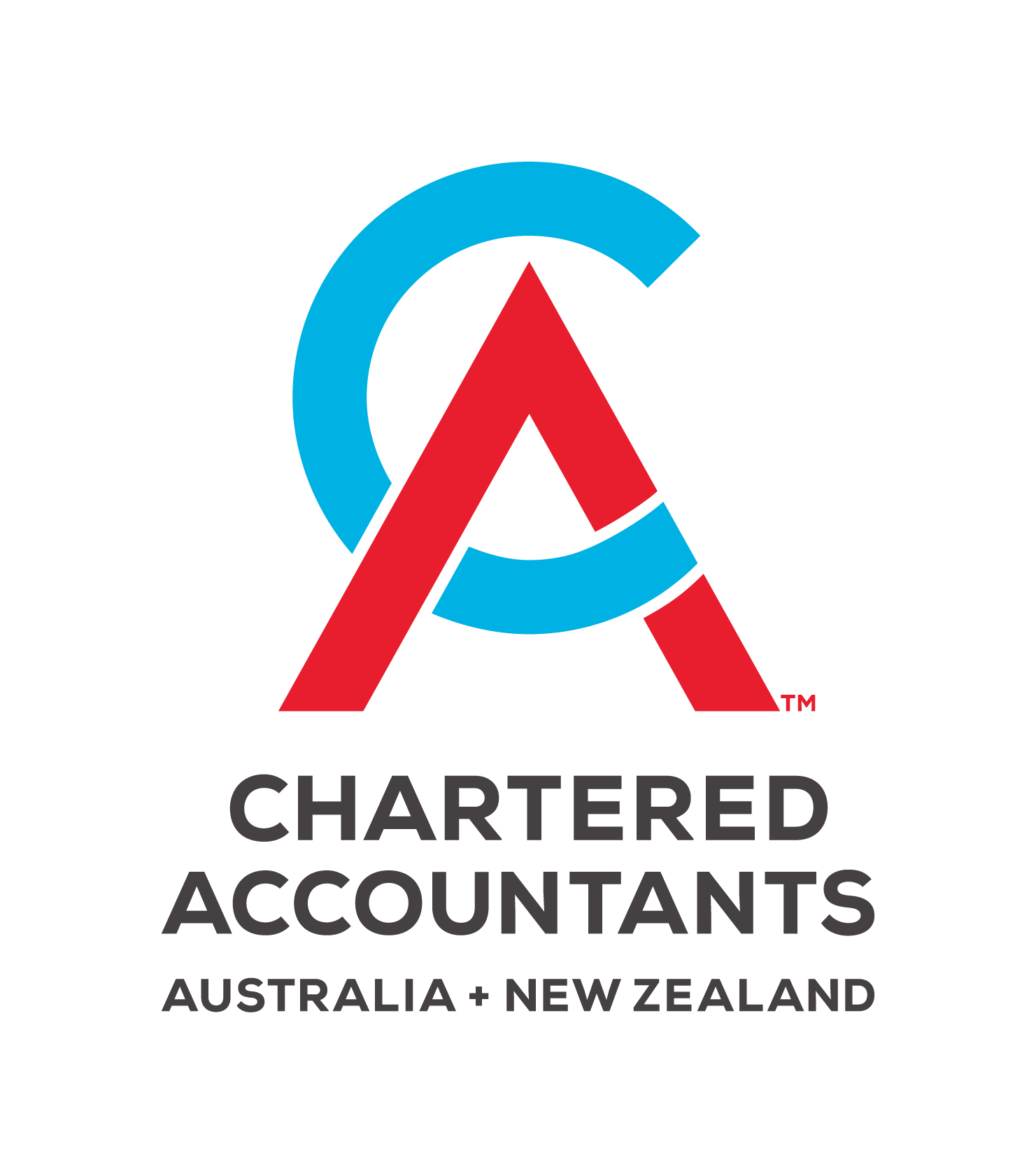 Logo of Chartered Accountants Australia + New Zealand with stylized red and blue 'A' and text below reading 'Chartered Accountants Australia + New Zealand'.