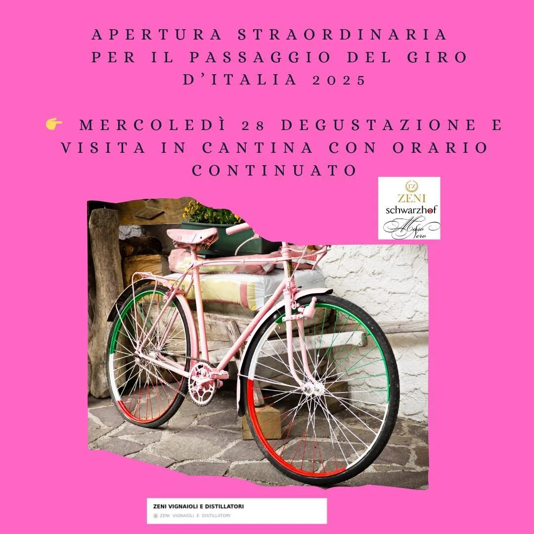 &hellip;evviva il Giro d&rsquo;Italia!!!! In occasione della 17*tappa del Giro d&rsquo;Italia di mercoled&igrave; 28, saremo lieti di ospitarvi in cantina per degustare e conoscere i nostri prodotti!!! Prenota la tua visita su www.zenitrento.it/degus