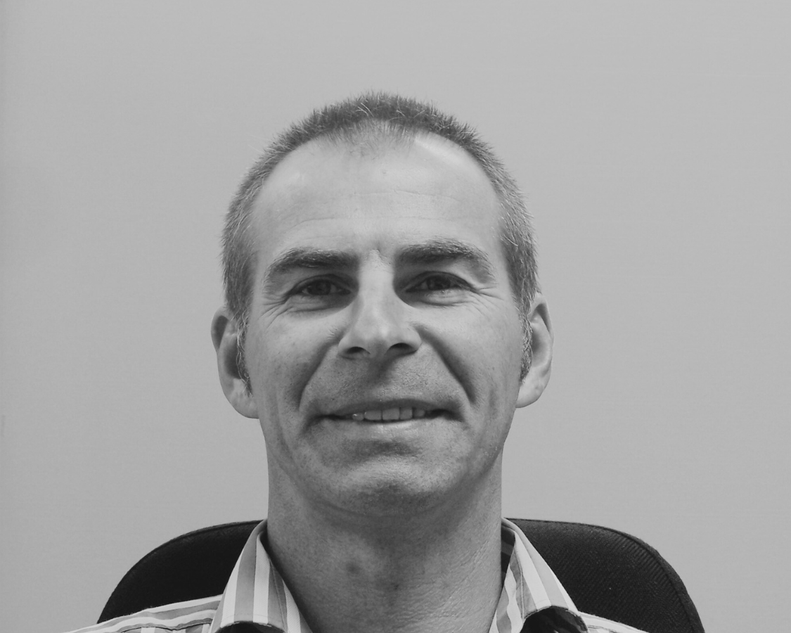 Black and white photo of Richard Webb, Founder & Director of Webbdesign