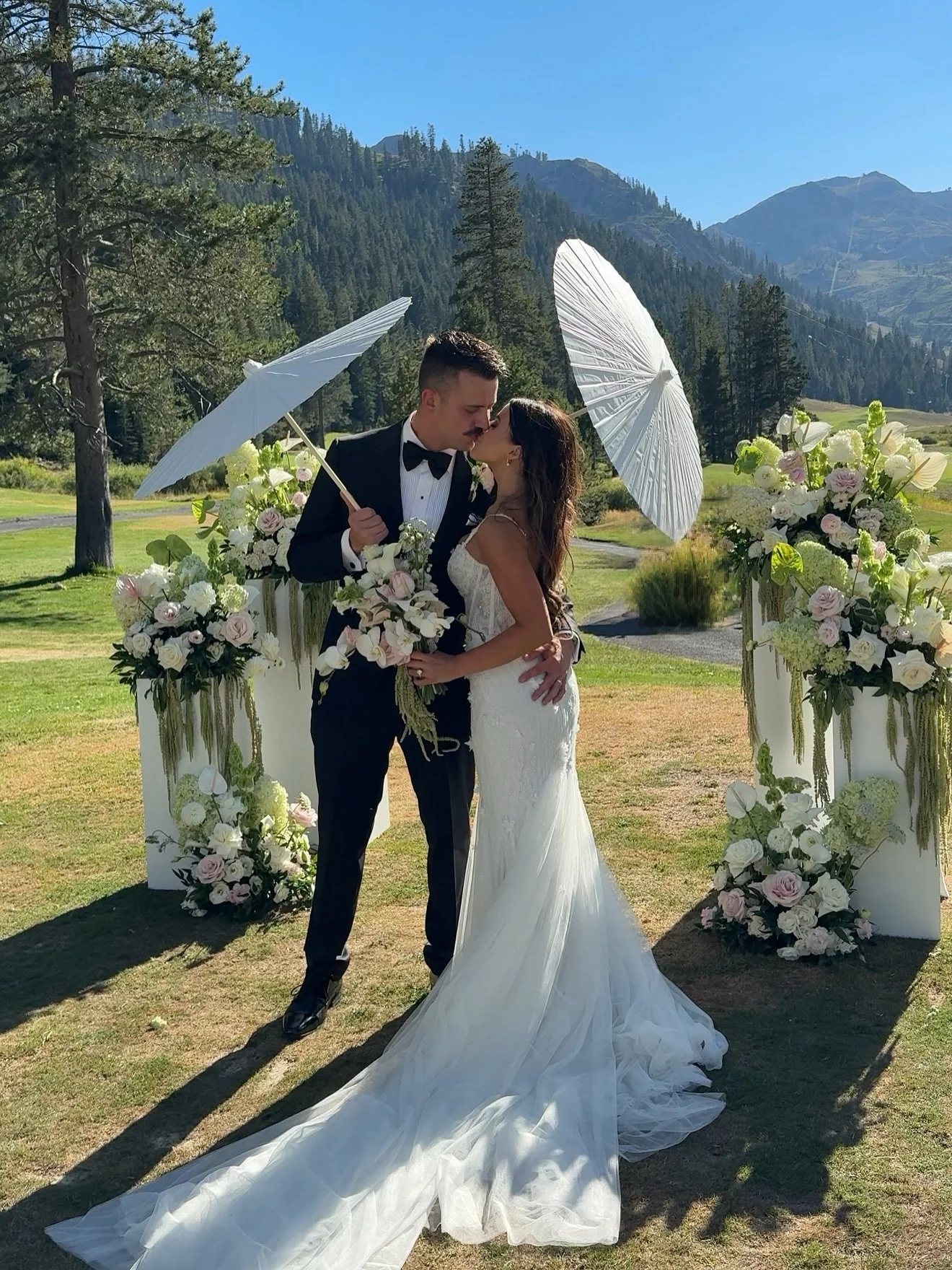 Some of our favorite raw bts moments from Donna &amp; Brett&rsquo;s wedding, all shot on an iPhone by our team! This Lake Tahoe wedding was dreamy in every way possible. The florals were breathtaking, the lighting was angelic, and every moment from t