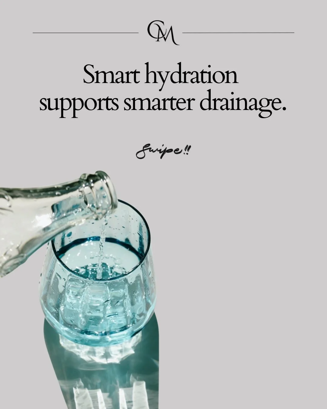 Hydration doesn&rsquo;t have to be complicated - just consistent. 💧

Steady sips throughout the day can help your body feel more at ease. 

We&rsquo;ll always remind you to grab a glass of water after your massage - it&rsquo;s a small habit that sup