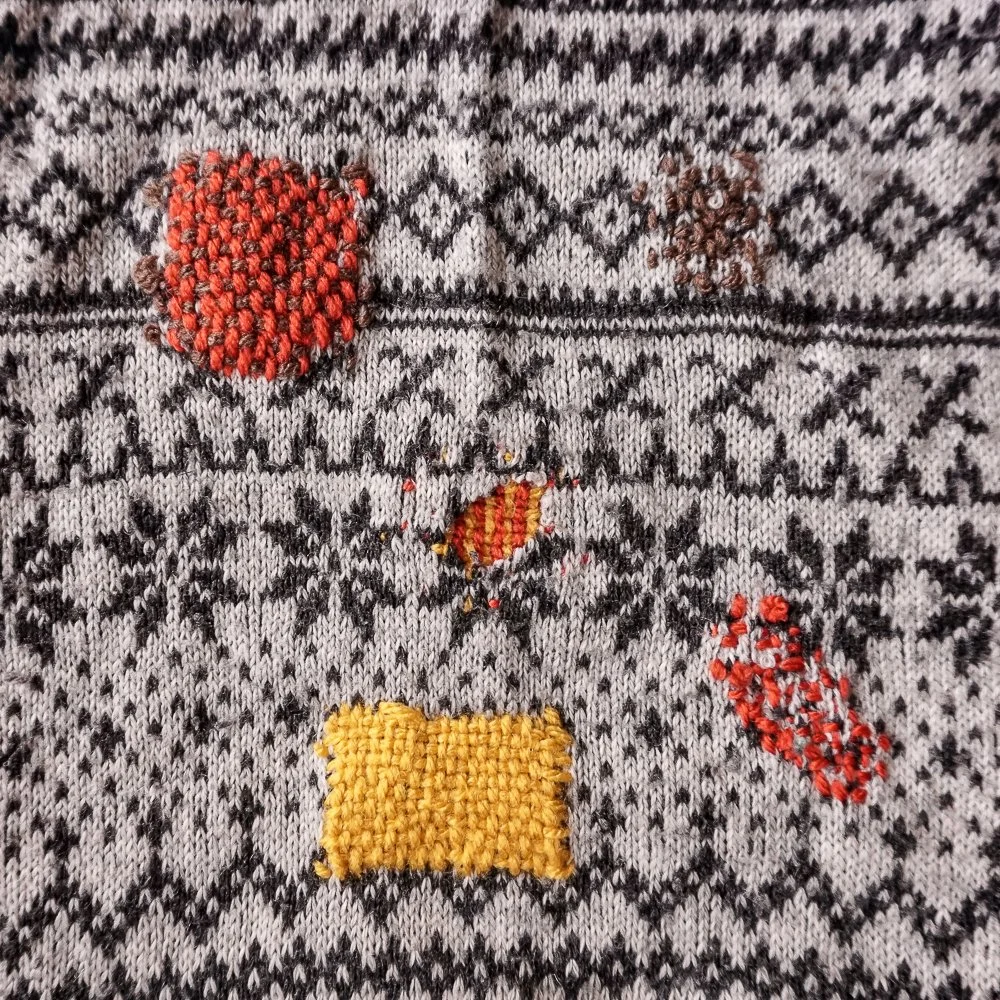 Fine Darning Type Example Introduction To Hand Sewn Darning Techniques — Make Mee Studio