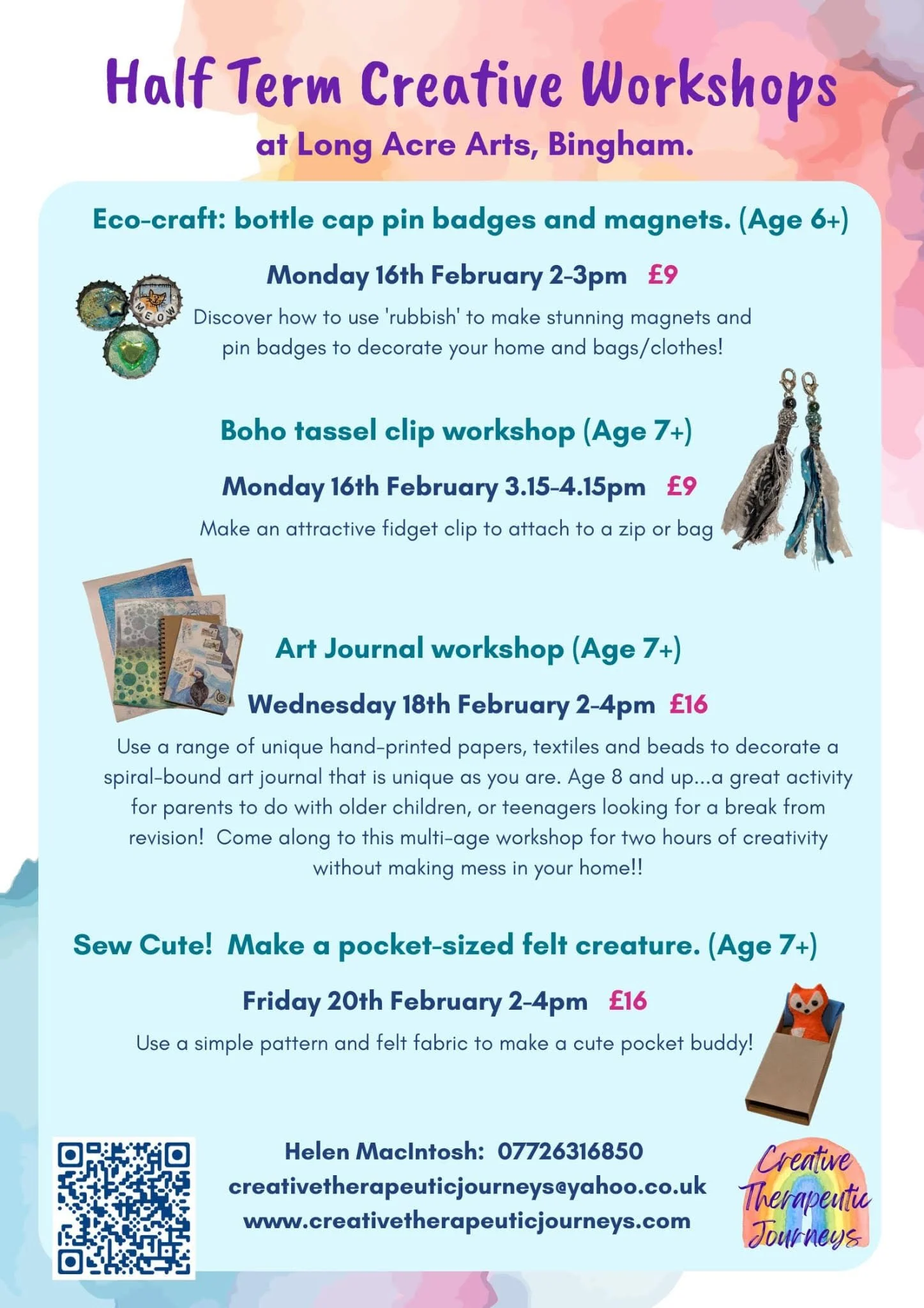 Half Term Creative Workshops
