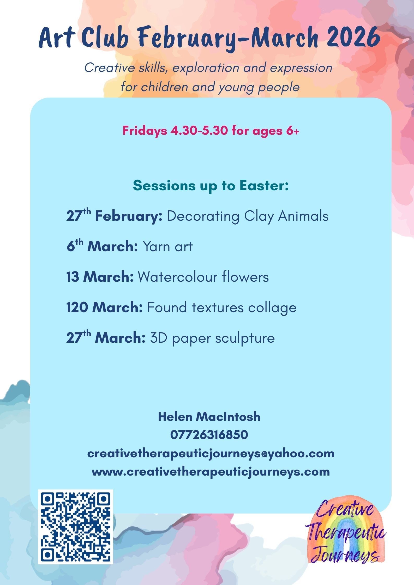 Friday Art Club for Children and Young People