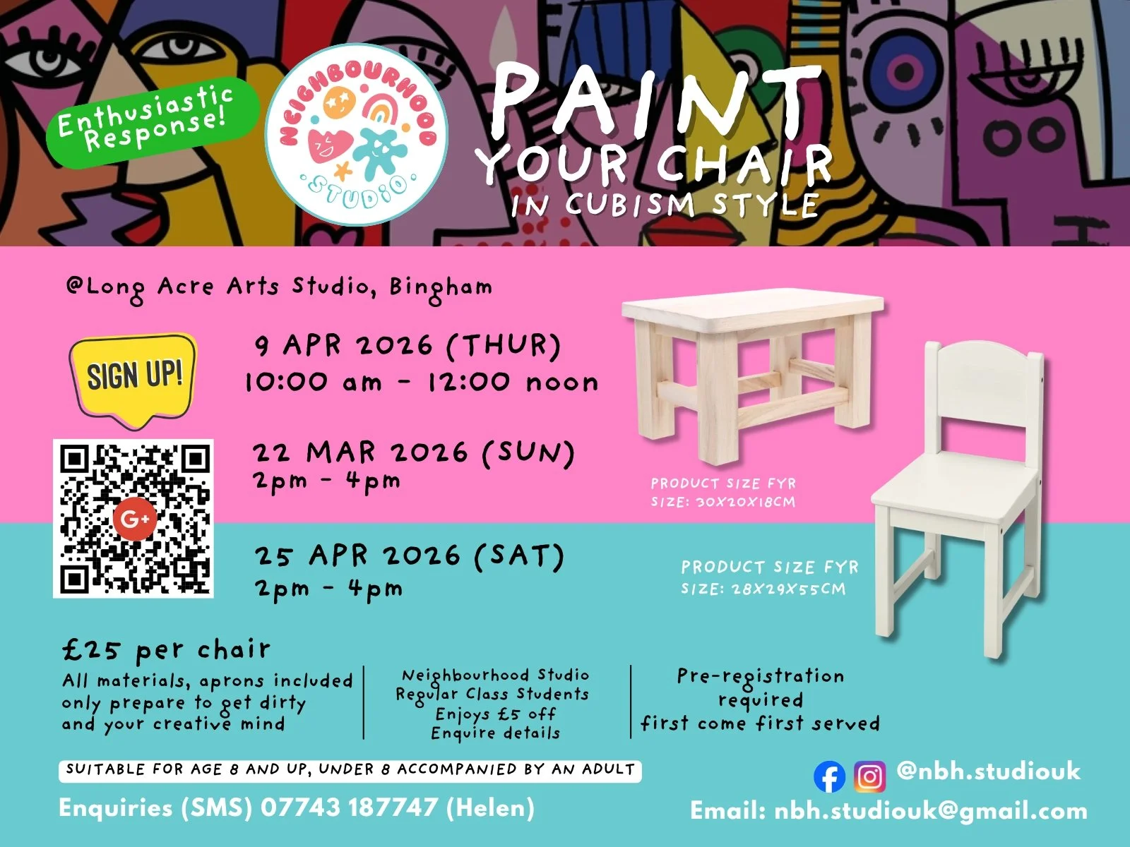 Paint Your Chair in Cubism Style!