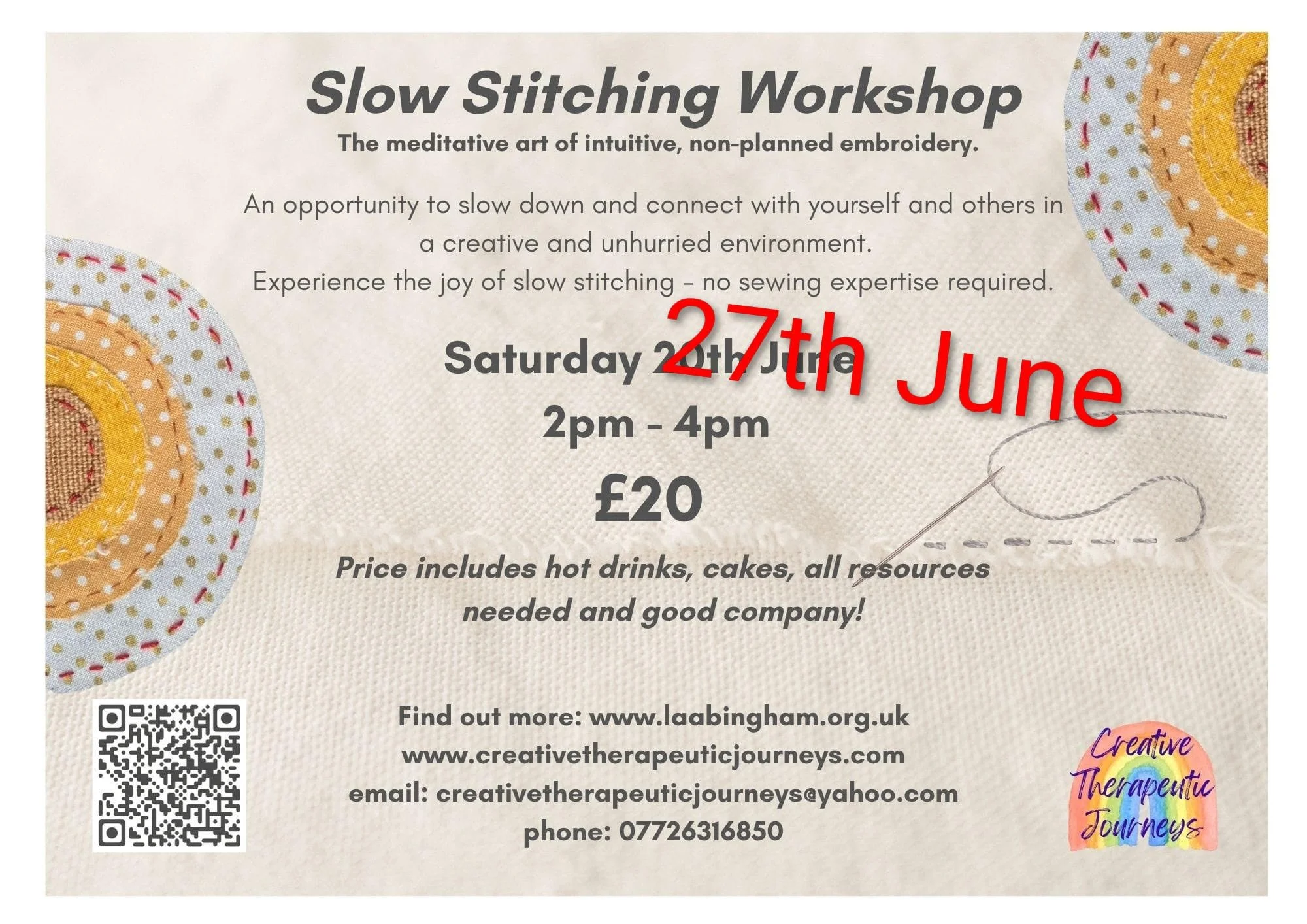 Slow Stitching Workshop